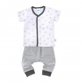 FIFFY AND ELEPHANT FRIENDS SHORT SLEEVE + LONG PANT SUIT