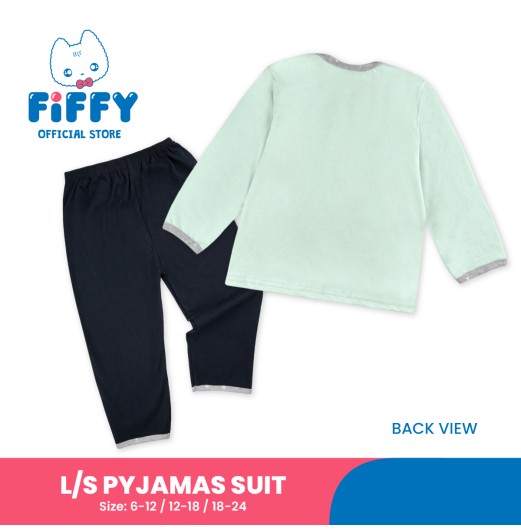 FIFFY HOME SWEET HOME LONG SLEEVE PYJAMAS SUIT BAJU BAYI (1125003)