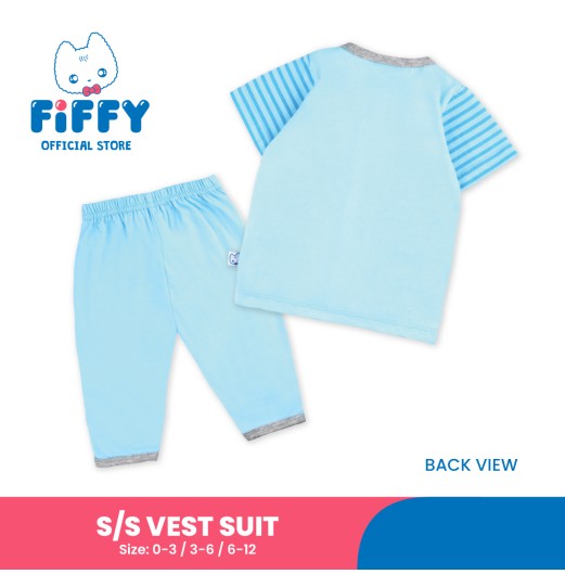 FIFFY HI KITTY SHORT SLEEVE VEST SUIT BAJU BAYI (1125005)