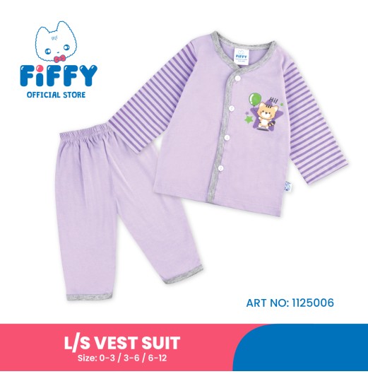 FIFFY HI KITTY LONG SLEEVE VEST SUIT BAJU BAYI (1125006)