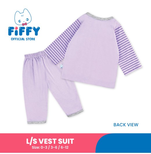 FIFFY HI KITTY LONG SLEEVE VEST SUIT BAJU BAYI (1125006)