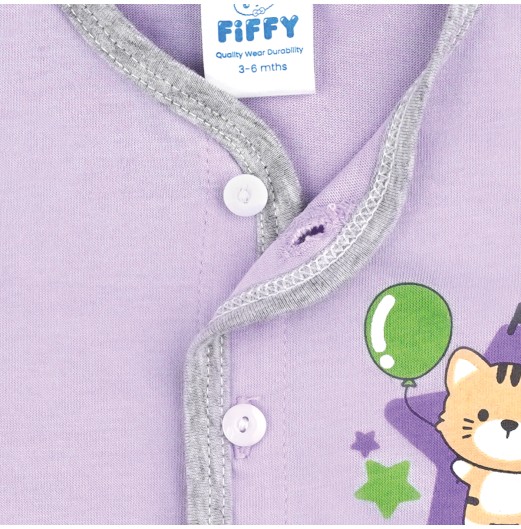 FIFFY HI KITTY LONG SLEEVE VEST SUIT BAJU BAYI (1125006)