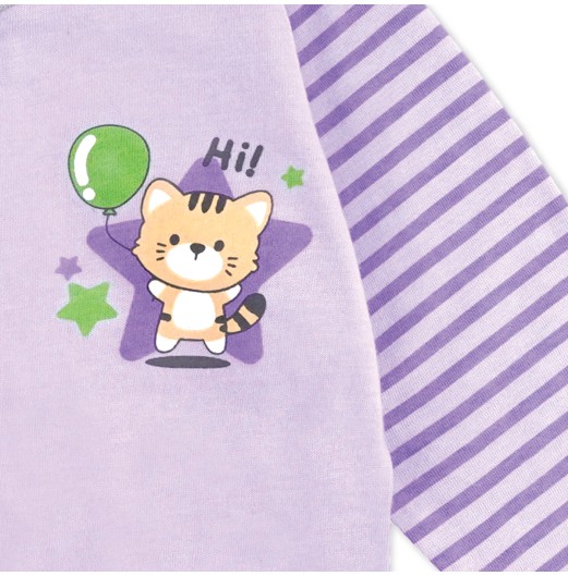 FIFFY HI KITTY LONG SLEEVE VEST SUIT BAJU BAYI (1125006)