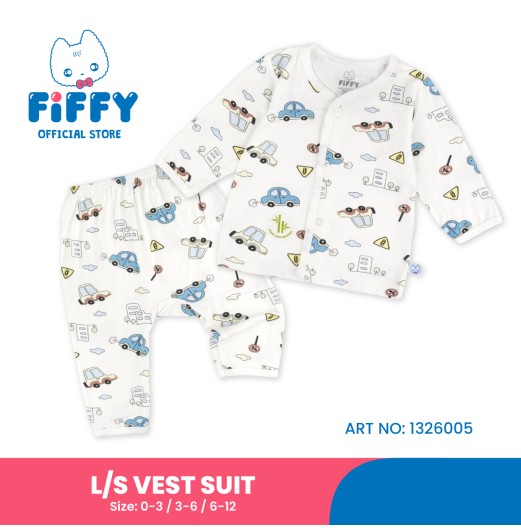 FIFFY CITY DRIVE LONG SLEEVE VEST SUIT BAJU BAYI (1326005)