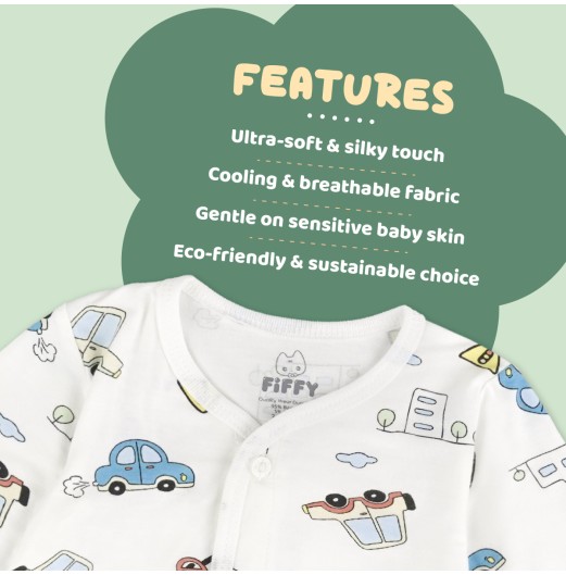 FIFFY CITY DRIVE LONG SLEEVE VEST SUIT BAJU BAYI (1326005)