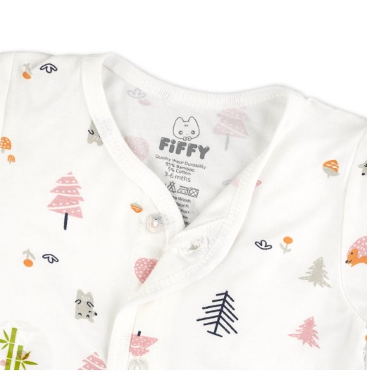 FIFFY FOREST DAY LONG SLEEVE VEST SUIT BAJU BAYI (1326008)