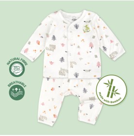 FIFFY FOREST DAY LONG SLEEVE VEST SUIT BAJU BAYI (1326008)