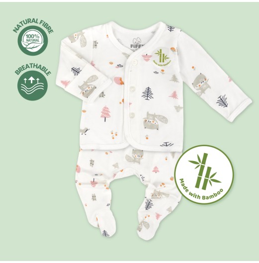 FIFFY FULL PRINT PREEMIE LONG SLEEVE VEST + LEGGY SUIT BAJU BAYI (1326010) FIFFY FULL PRINT PREEMIE LONG SLEEVE VEST + LEGGY SUIT BAJU BAYI (1326010)
