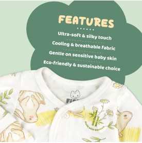 FIFFY FULL PRINT PREEMIE LONG SLEEVE VEST + LEGGY SUIT BAJU BAYI (1326010)