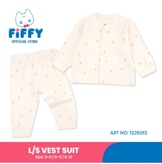 FIFFY MINI PINEAPPLE LONG SLEEVE VEST SUIT (1326013)