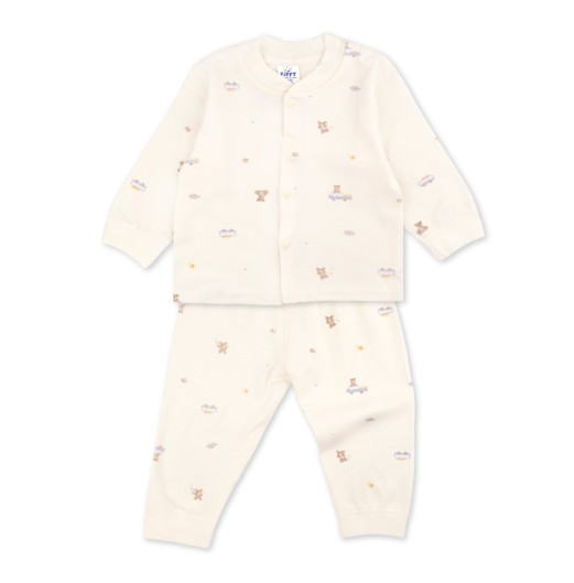 FIFFY SWEET BEAR LONG SLEEVE VEST SUIT BAJU BAYI (1326013)