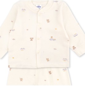 FIFFY SWEET BEAR LONG SLEEVE VEST SUIT BAJU BAYI (1326013)