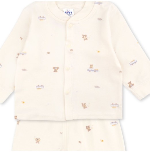 FIFFY SWEET BEAR LONG SLEEVE VEST SUIT BAJU BAYI (1326013)