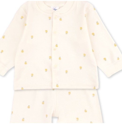 FIFFY MINI PINEAPPLE LONG SLEEVE VEST SUIT (1326013)