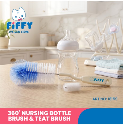 FIFFY ROTARY NURSING BOTTLE BRUSH + TEAT BRUSH BERUS BOTOL (18159) FIFFY ROTARY NURSING BOTTLE BRUSH + TEAT BRUSH BERUS BOTOL (18159)