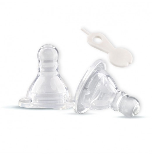 FIFFY ANTI-COLIC SILICONE STANDARD TEAT EXTRA SOFT (2PCS) PUTING BAYI (18219/18220)