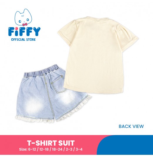 FIFFY DOUBLE HEART BAJU BAYI T-SHIRT SUIT (2325089)