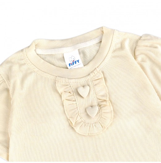 FIFFY DOUBLE HEART BAJU BAYI T-SHIRT SUIT (2325089)