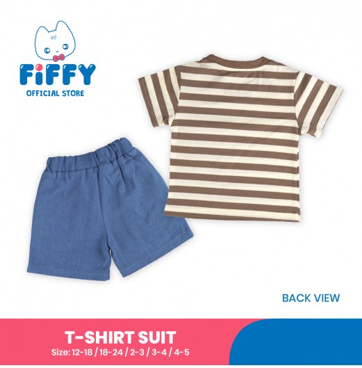 FIFFY POCKET BEAR BAJU BAYI T-SHIRT SUIT (2325090)