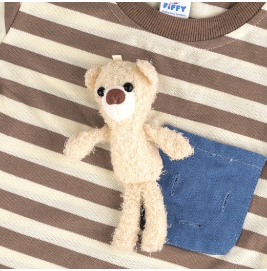 FIFFY POCKET BEAR BAJU BAYI T-SHIRT SUIT (2325090)
