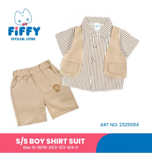 FIFFY DAPPER SHORT SLEEVE BOY SHIRT SUIT (2325094)