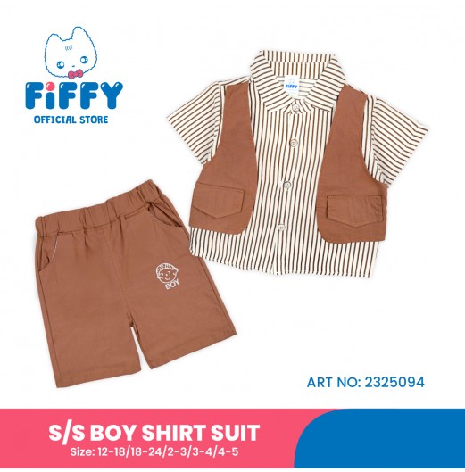 FIFFY DAPPER SHORT SLEEVE BOY SHIRT SUIT (2325094)