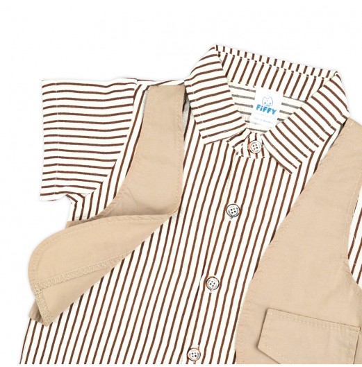 FIFFY DAPPER SHORT SLEEVE BOY SHIRT SUIT (2325094)