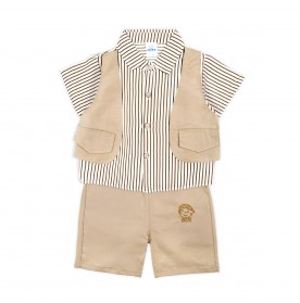 FIFFY DAPPER SHORT SLEEVE BOY SHIRT SUIT (2325094)