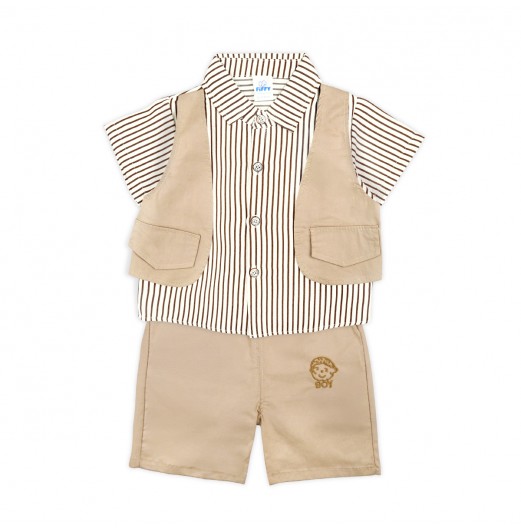 FIFFY DAPPER SHORT SLEEVE BOY SHIRT SUIT (2325094)