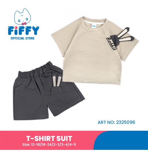 FIFFY RABBIT LOVER BAJU BAYI T-SHIRT SUIT (2325096)