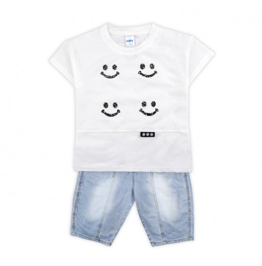 FIFFY HAPPY MOOD BAJU BAYI T-SHIRT SUIT (2325097) FIFFY HAPPY MOOD BAJU BAYI T-SHIRT SUIT (2325097)