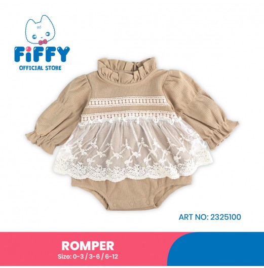 FIFFY LACE CHARM BAJU BAYI ROMPER (2325100)