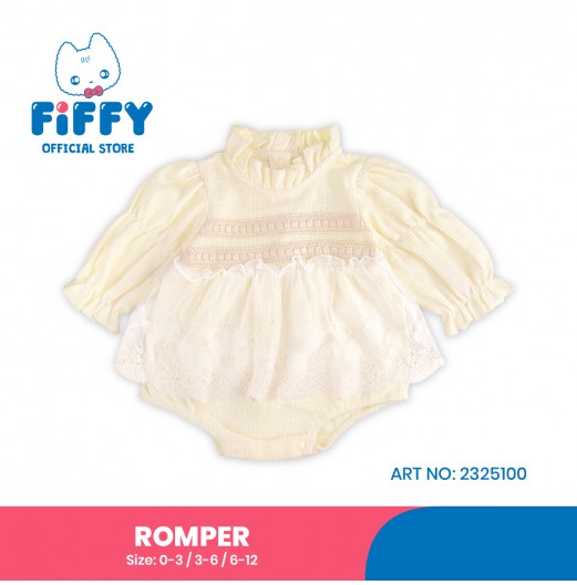 FIFFY LACE CHARM BAJU BAYI ROMPER (2325100)
