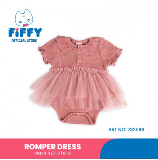 FIFFY LACE DREAM BAJU BAYI ROMPER DRESS (2325101)