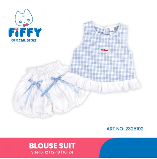 FIFFY WEEKEND MUSE BAJU BAYI BLOUSE SUIT (2325102）