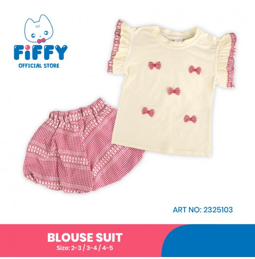 FIFFY BOW CUTIE BAJU BAYI BLOUSE SUIT (2325103)