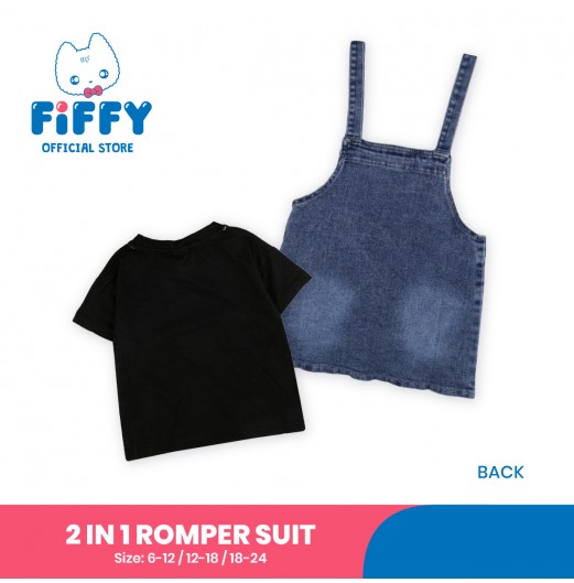 FIFFY DENIM DUNGAREE 2 IN 1 ROMPER SUIT BAJU BAYI (2325105) FIFFY DENIM DUNGAREE 2 IN 1 ROMPER SUIT BAJU BAYI (2325105)