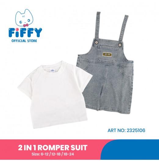 FIFFY DENIM DAY 2 IN 1 ROMPER SUIT BAJU BAYI (2325106)
