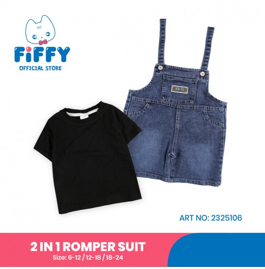 FIFFY DENIM DAY 2 IN 1 ROMPER SUIT BAJU BAYI (2325106)