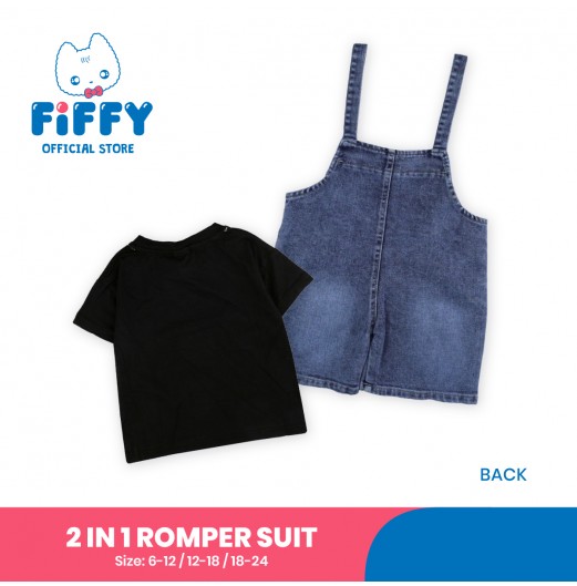 FIFFY DENIM DAY 2 IN 1 ROMPER SUIT BAJU BAYI (2325106)