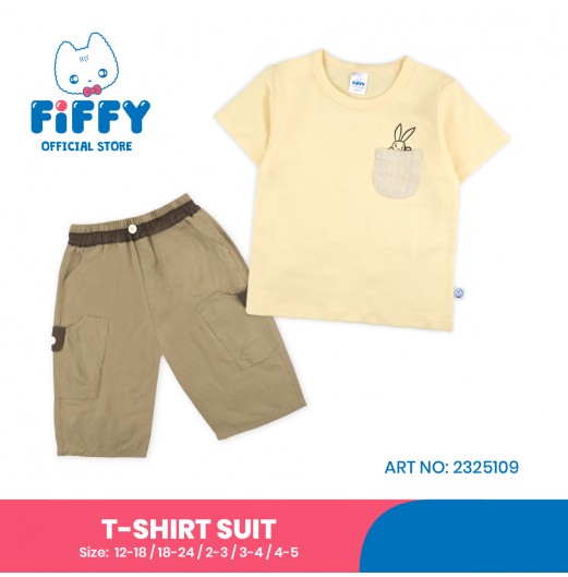 FIFFY POCKET BUNNY BAJU BAYI T-SHIRT SUIT (2325109) FIFFY POCKET BUNNY BAJU BAYI T-SHIRT SUIT (2325109)