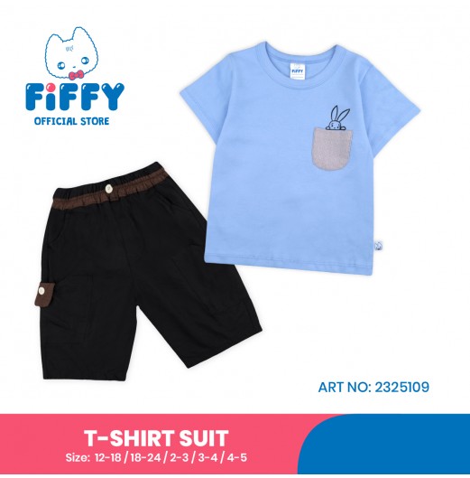 FIFFY POCKET BUNNY BAJU BAYI T-SHIRT SUIT (2325109) FIFFY POCKET BUNNY BAJU BAYI T-SHIRT SUIT (2325109)