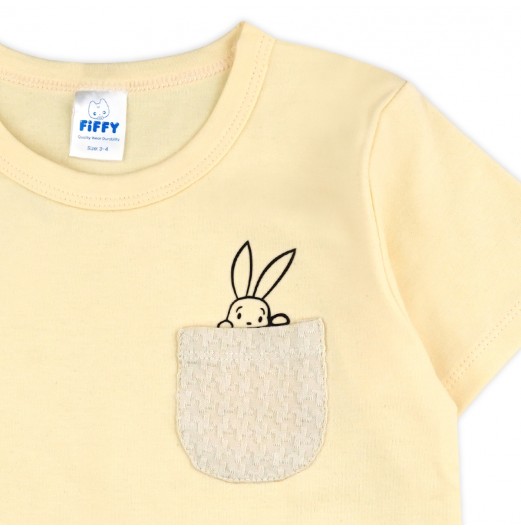FIFFY POCKET BUNNY BAJU BAYI T-SHIRT SUIT (2325109) FIFFY POCKET BUNNY BAJU BAYI T-SHIRT SUIT (2325109)