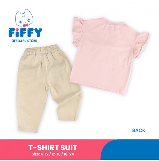 FIFFY BIG RIBBON BAJU BAYI T-SHIRT SUIT (2325110)