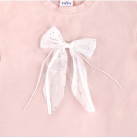 FIFFY BIG RIBBON BAJU BAYI T-SHIRT SUIT (2325110)