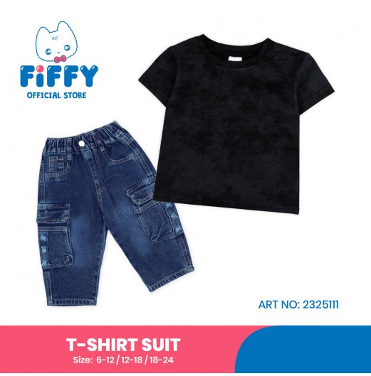 FIFFY MINI URBAN BAJU BAYI T-SHIRT SUIT (2325111) FIFFY MINI URBAN BAJU BAYI T-SHIRT SUIT (2325111)