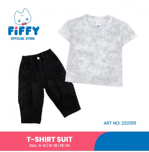 FIFFY MINI URBAN BAJU BAYI T-SHIRT SUIT (2325111) FIFFY MINI URBAN BAJU BAYI T-SHIRT SUIT (2325111)