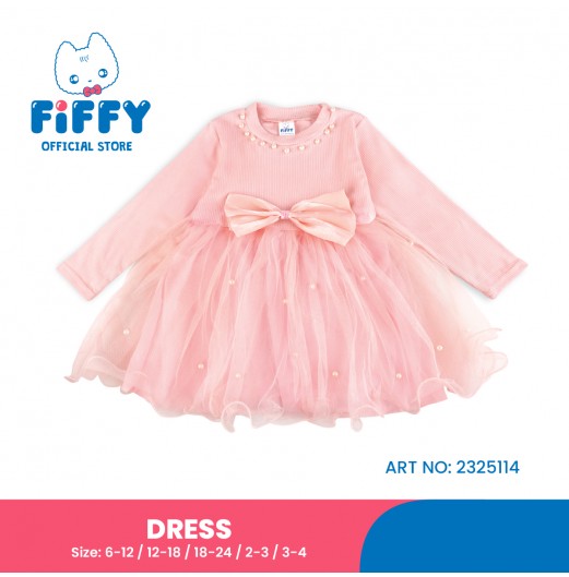 FIFFY PEARL BOW DRESS BAJU BAYI (2325114)