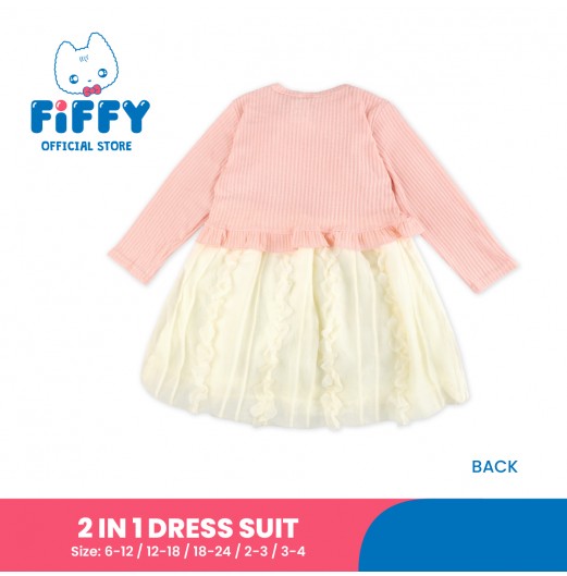 FIFFY TEDDY RUFFLE BAJU BAYI DRESS (2325115)