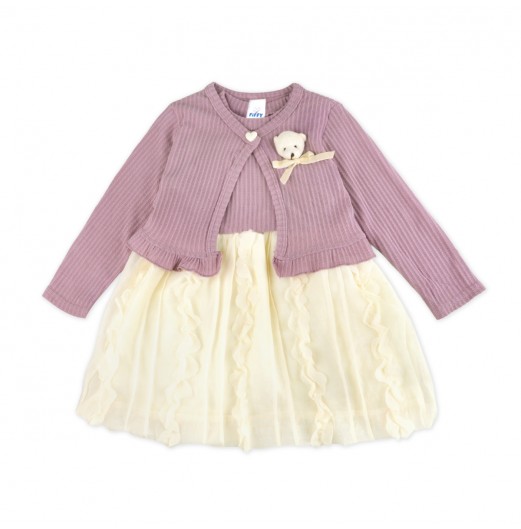 FIFFY TEDDY RUFFLE BAJU BAYI DRESS (2325115)